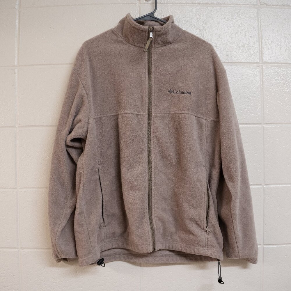 Columbia Men’s Steens Mountain 2.0 Full Zip Fleece Jacket Tan/Beige Size L
